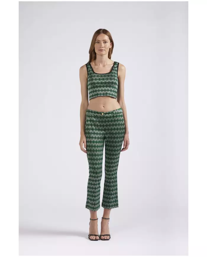 CafèNoir Top Corto Verde - Glamour Calzature