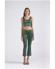 CafèNoir Top Corto Verde - Glamour Calzature