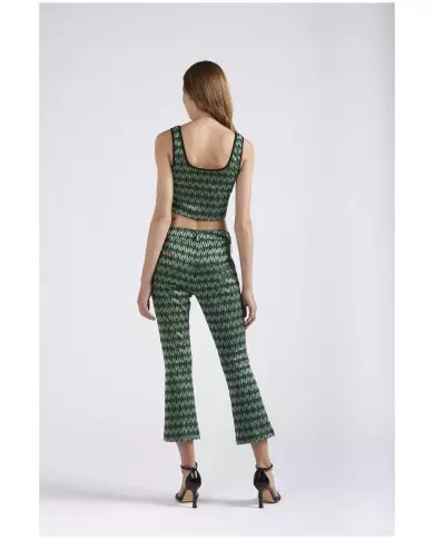 CafèNoir Top Corto Verde - Glamour Calzature