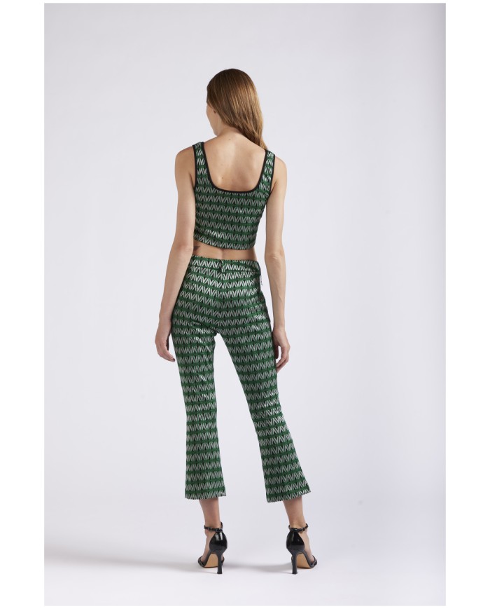 CafèNoir Top Corto Verde - Glamour Calzature