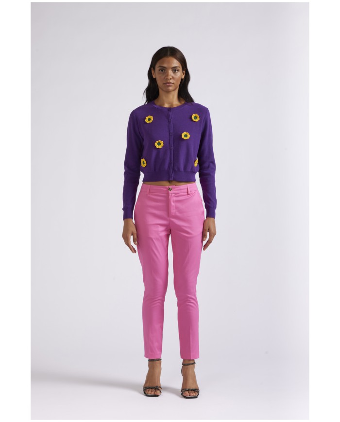 CafèNoir Cardigan Viola - Glamour Calzature CafèNoir Cardigan Viola - Glamour Calzature