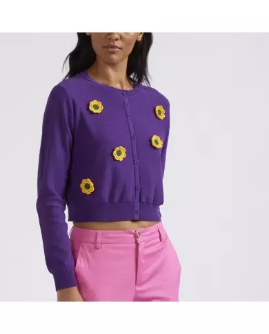 CafèNoir Cardigan Viola - Glamour Calzature