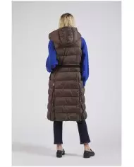 CafèNoir PIUMINO SMANICATO CON CINTURA ELASTICA.ESPRESSO T.Moro - G...