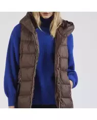 CafèNoir PIUMINO SMANICATO CON CINTURA ELASTICA.ESPRESSO T.Moro - G...