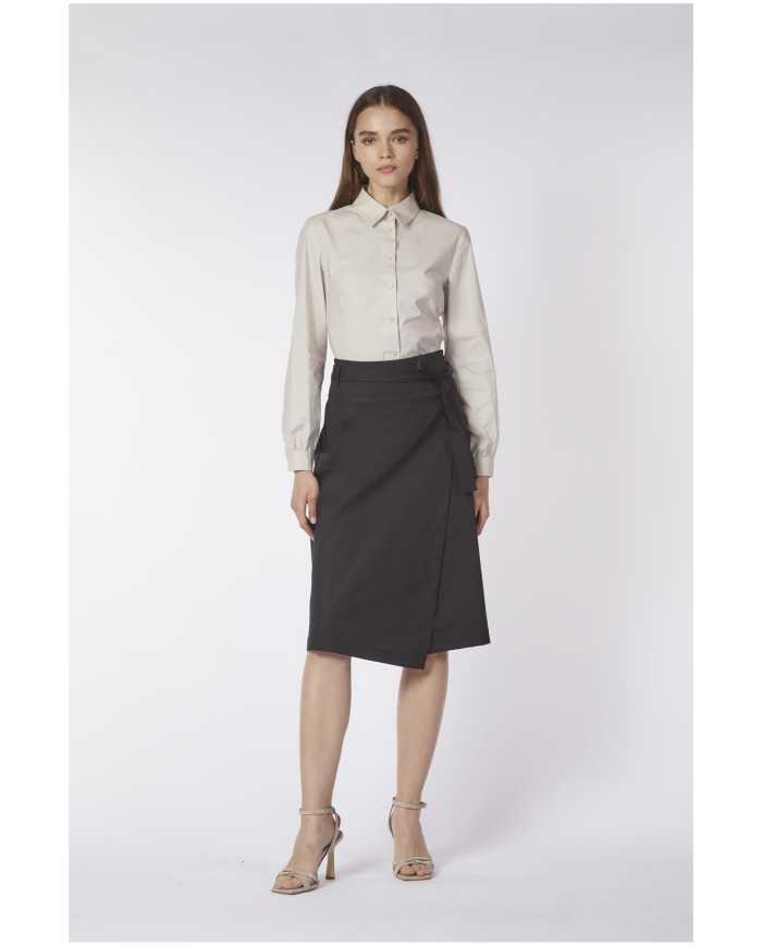 CafèNoir Gonna con fusciacca Nero - Glamour Calzature