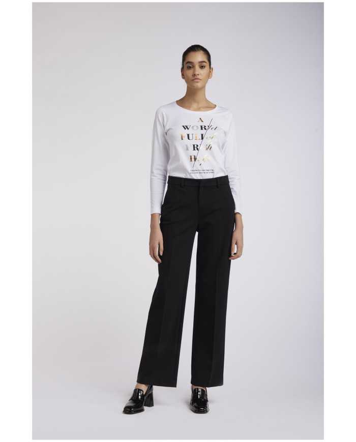 CafèNoir Pantalone Nero - Glamour Calzature CafèNoir Pantalone Nero - Glamour Calzature