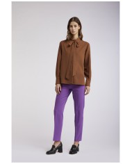CafèNoir Pantalone Viola - Glamour Calzature