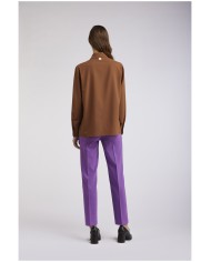 CafèNoir Pantalone Viola - Glamour Calzature