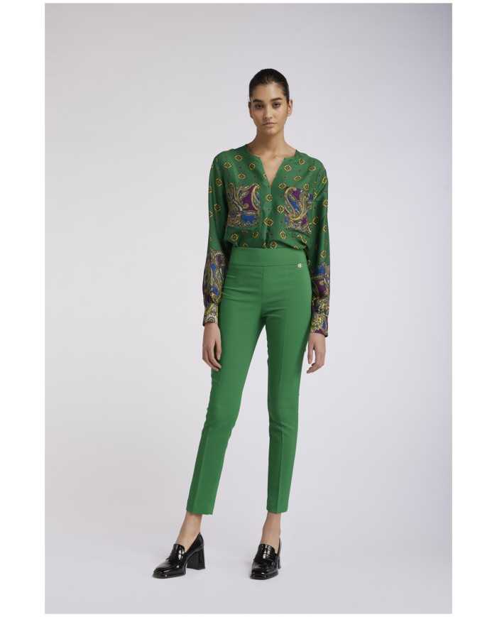 CafèNoir Pantalone Verde - Glamour Calzature CafèNoir Pantalone Verde - Glamour Calzature