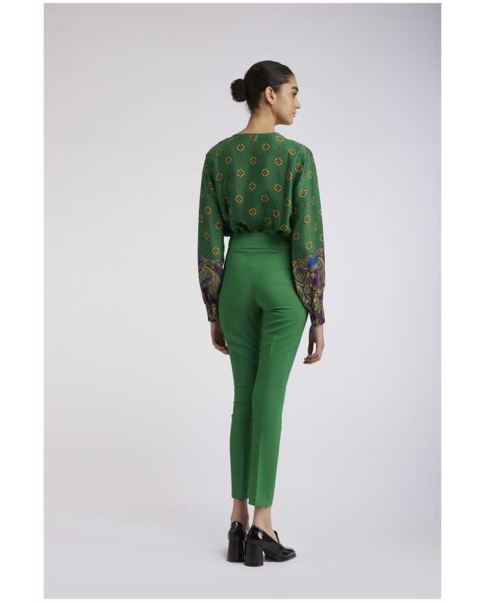 CafèNoir Pantalone Verde - Glamour Calzature CafèNoir Pantalone Verde - Glamour Calzature
