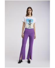 CafèNoir Pantalone Viola - Glamour Calzature