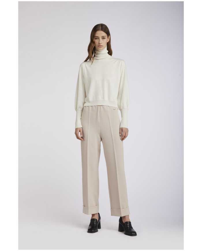 CafèNoir Pantalone Avorio - Glamour Calzature