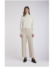 CafèNoir Pantalone Avorio - Glamour Calzature