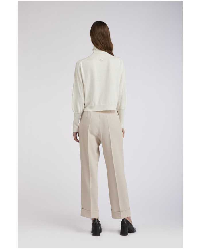 CafèNoir Pantalone Avorio - Glamour Calzature