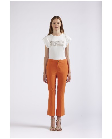 CafèNoir Pantalone Arancio - Glamour Calzature CafèNoir Pantalone Arancio - Glamour Calzature