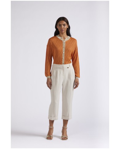 CafèNoir Pantalone Beige - Glamour Calzature CafèNoir Pantalone Beige - Glamour Calzature