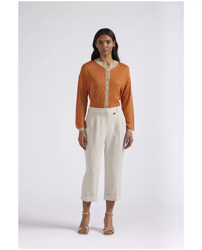 CafèNoir Pantalone Beige - Glamour Calzature