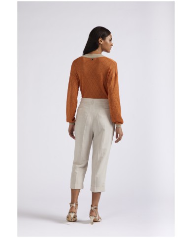CafèNoir Pantalone Beige - Glamour Calzature CafèNoir Pantalone Beige - Glamour Calzature
