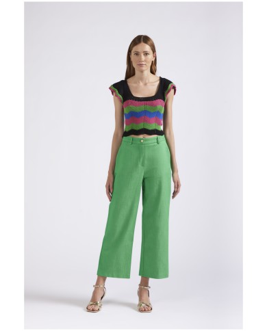 CafèNoir Pantalone Verde - Glamour Calzature CafèNoir Pantalone Verde - Glamour Calzature