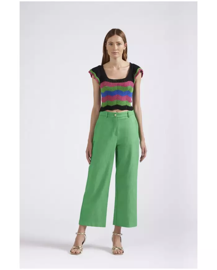 CafèNoir Pantalone Verde - Glamour Calzature