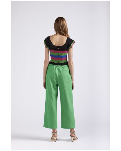 CafèNoir Pantalone Verde - Glamour Calzature CafèNoir Pantalone Verde - Glamour Calzature