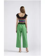 CafèNoir Pantalone Verde - Glamour Calzature