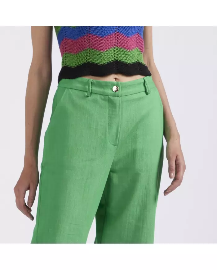 CafèNoir Pantalone Verde - Glamour Calzature