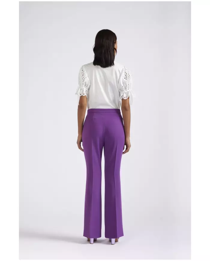 CafèNoir Pantalone Viola - Glamour Calzature