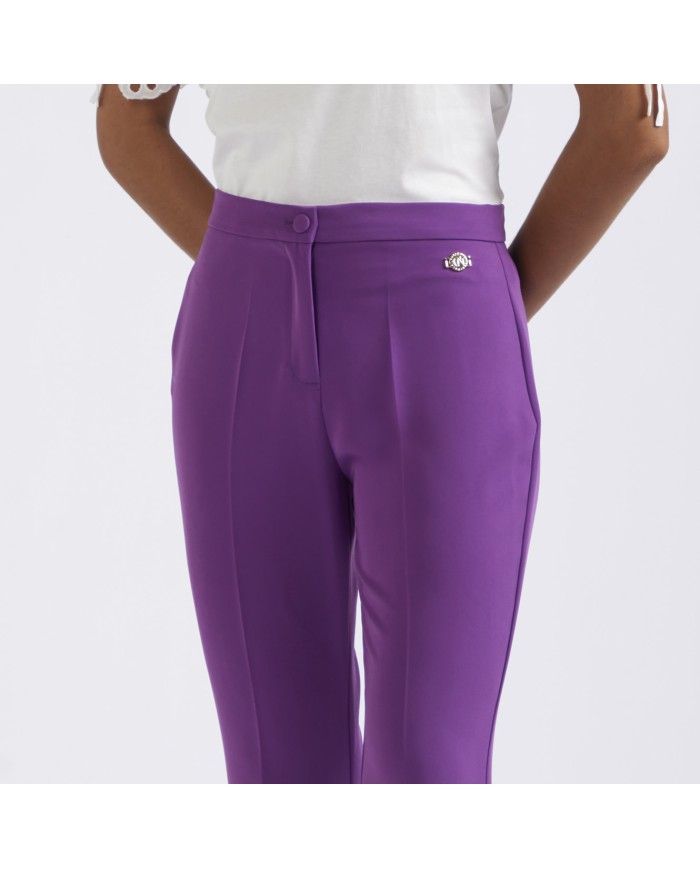 CafèNoir Pantalone Viola - Glamour Calzature