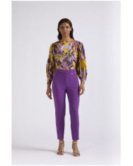 CafèNoir Pantalone Viola - Glamour Calzature