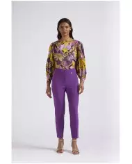 CafèNoir Pantalone Viola - Glamour Calzature
