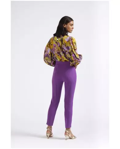 CafèNoir Pantalone Viola - Glamour Calzature