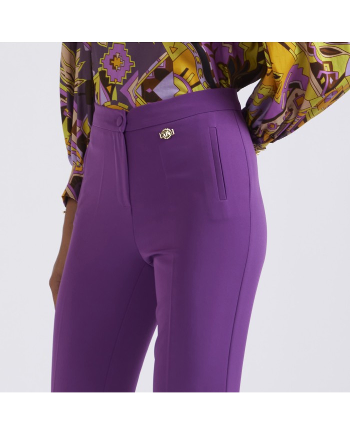 CafèNoir Pantalone Viola - Glamour Calzature