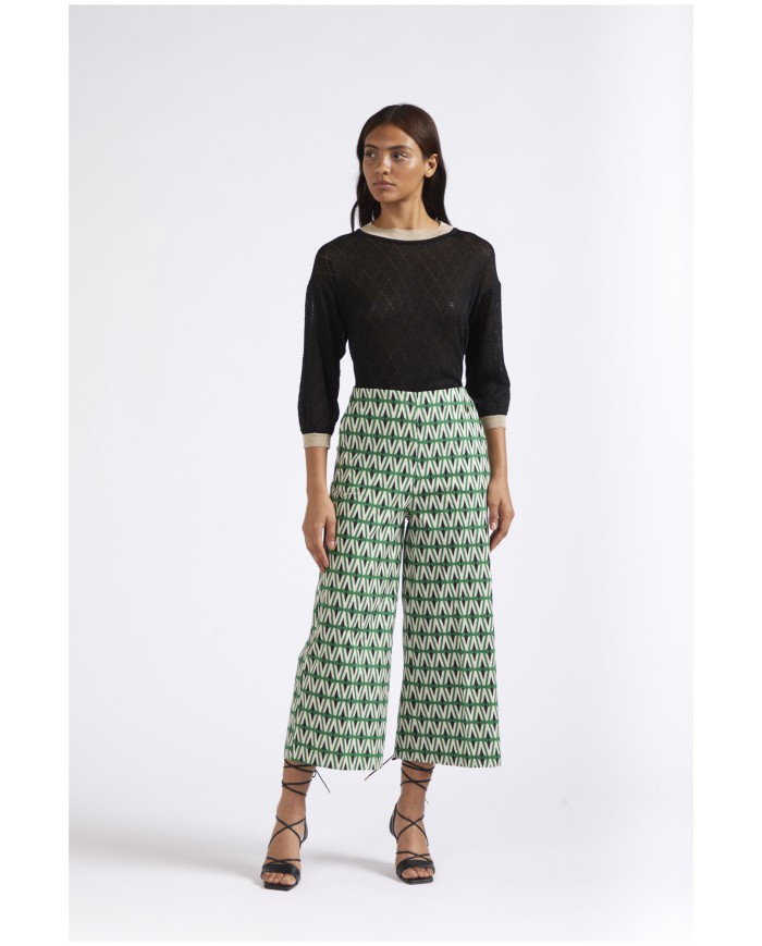 CafèNoir Pantalone Verde - Glamour Calzature