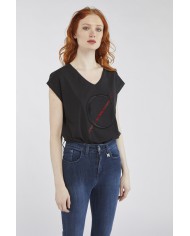CafèNoir T-SHIRT Nero - Glamour Calzature