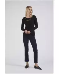 CafèNoir T-Shirt gioiello Nero - Glamour Calzature