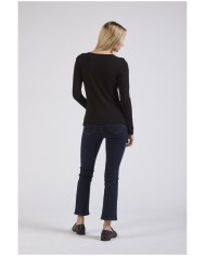 CafèNoir T-Shirt gioiello Nero - Glamour Calzature CafèNoir T-Shirt gioiello Nero - Glamour Calzature