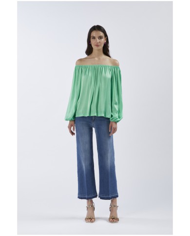 CafèNoir Blusa Verde - Glamour Calzature CafèNoir Blusa Verde - Glamour Calzature