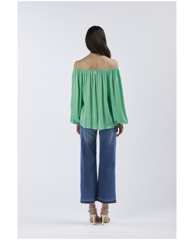 CafèNoir Blusa Verde - Glamour Calzature CafèNoir Blusa Verde - Glamour Calzature