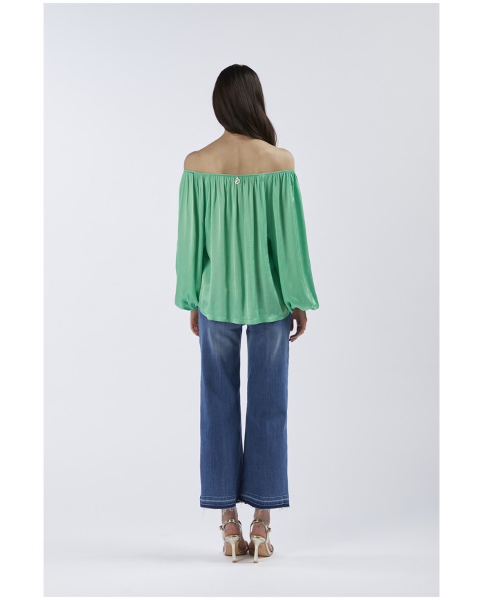 CafèNoir Blusa Verde - Glamour Calzature CafèNoir Blusa Verde - Glamour Calzature