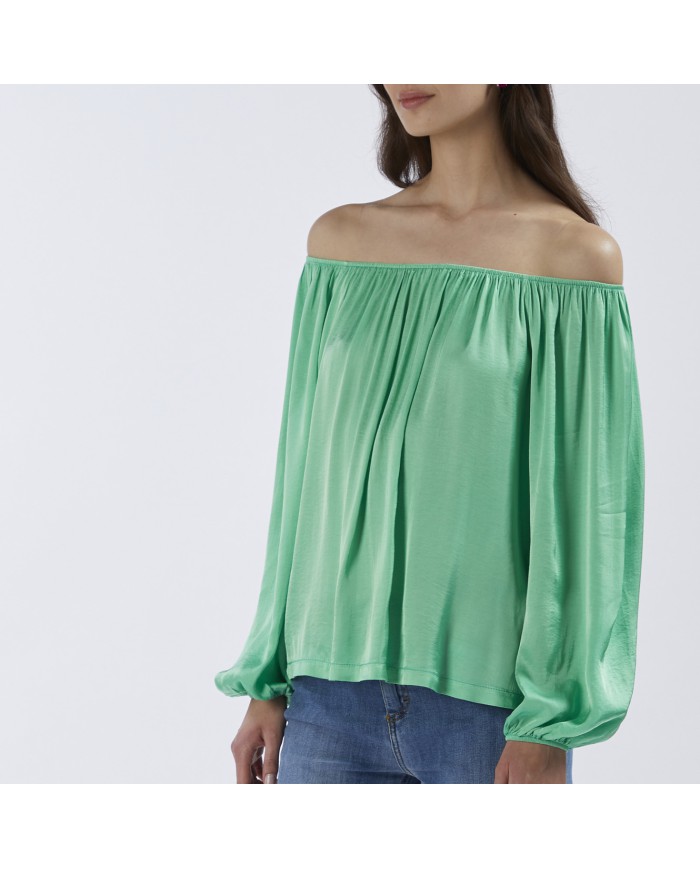 CafèNoir Blusa Verde - Glamour Calzature CafèNoir Blusa Verde - Glamour Calzature