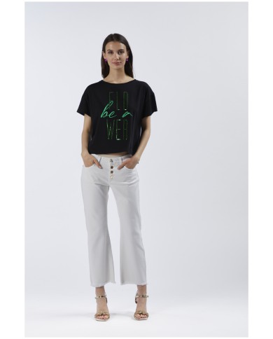 CafèNoir T-shirt Nero - Glamour Calzature CafèNoir T-shirt Nero - Glamour Calzature