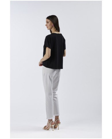 CafèNoir T-shirt Nero - Glamour Calzature CafèNoir T-shirt Nero - Glamour Calzature