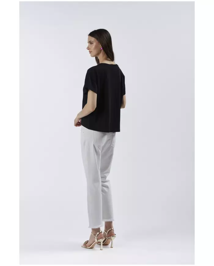 CafèNoir T-shirt Nero - Glamour Calzature