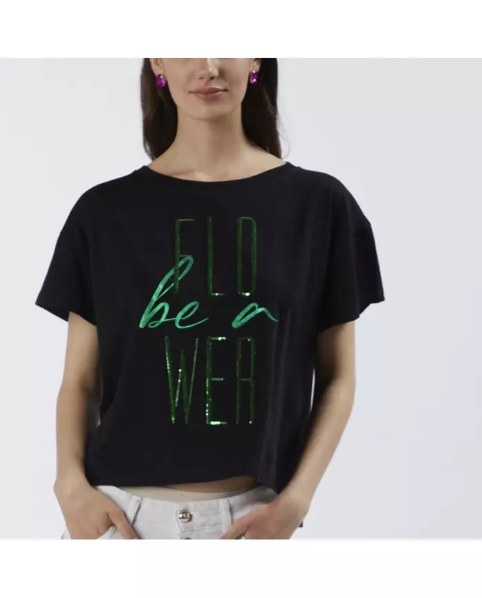 CafèNoir T-shirt Nero - Glamour Calzature