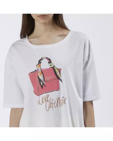 CafèNoir T-shirt Bianco - Glamour Calzature