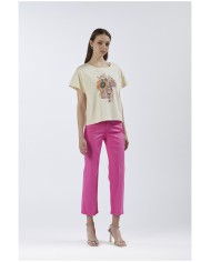 CafèNoir T-shirt Beige - Glamour Calzature CafèNoir T-shirt Beige - Glamour Calzature