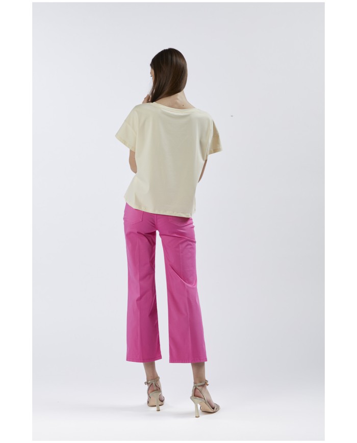CafèNoir T-shirt Beige - Glamour Calzature CafèNoir T-shirt Beige - Glamour Calzature