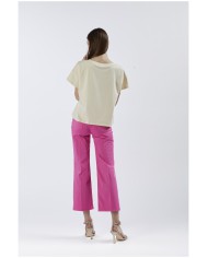 CafèNoir T-shirt Beige - Glamour Calzature CafèNoir T-shirt Beige - Glamour Calzature