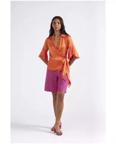 CafèNoir Camicia incrociata Arancio - Glamour Calzature